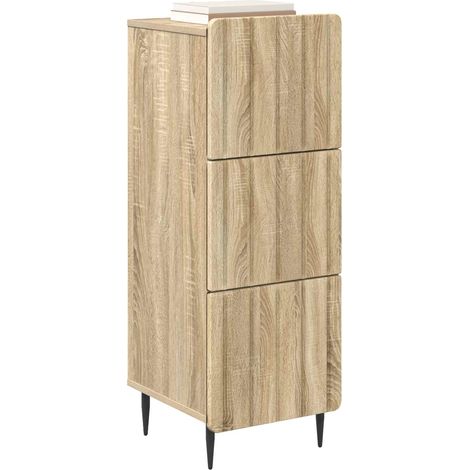 Maison Exclusive - Mobile con Cassetti Rovere Sonoma 33 x 34,5 x 92 cm