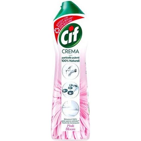 CIF CREMA CASA 500ML FIORI ROSA CON PARTICELLE PULENTI NATURALI RIMUOVE SPORCO OSTINATO OKY (1/2)