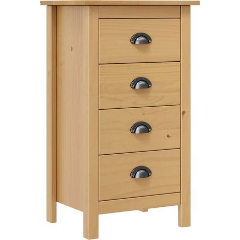 288911 Sideboard "Hill" 46x35x80 cm Solid Pine Wood vidaXL