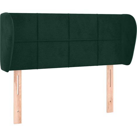Maison Exclusive - Kopfteil mit Ohren Dunkelgrün 83x23x78/88 cm S (1/5)