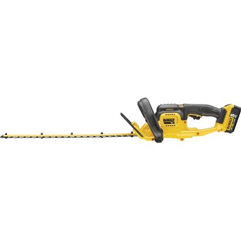 DeWALT - Cortasetos inalámbrico de 18V, 55 cm, 1 batería de 5,0 Ah Li-Ion, cargador DCM563P1