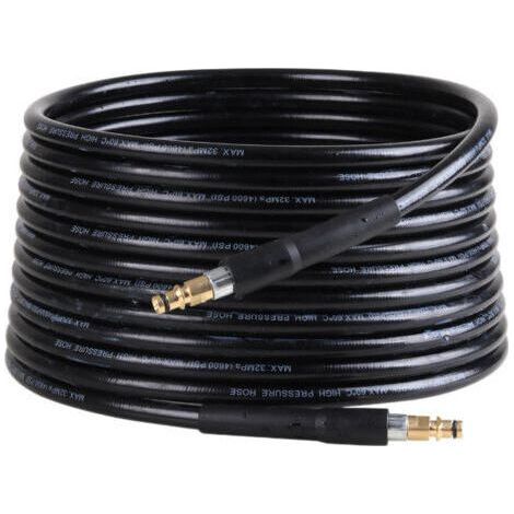 Tuyau de rechange pour nettoyeurs haute pression Kärcher K2 K3 K4 K5 K6 K7, tuyau de nettoyage haute pression avec raccord rapide et attache rapide – 6 m (1/5)