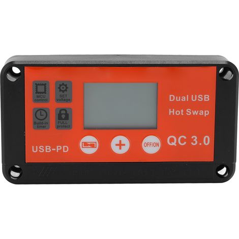 Ortviai Contrôleur Solaire MPPT 30A 12/24V avec Écran LCD et Double USB pour Batteries Gel/Scellées