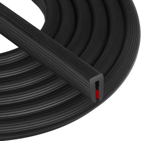 EPDM Kantenschutzprofil U-Form 6mm x 3m selbstklebend für Blech, Autotüren, Glas (1/5)