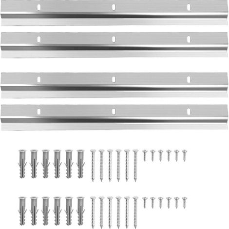 4 Pièces Clip de Fixation Murale en Z Support Mural Fixation Miroir 30cm Fixation Tableau avec Vis Fixation Miroir Lourd Emboîtement Accroche Miroir pour Suspendre des Cadres Résistants