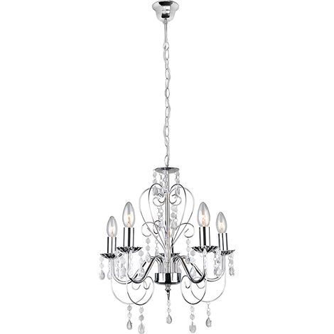 LÁMPARA DE TECHO COLGANTE TOOLIGHT EBT008-5CP CHROME