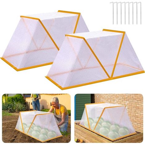 2 Pflanzenhüllen 82,4 x 33,4 x 36,6 cm faltbar (1/4)