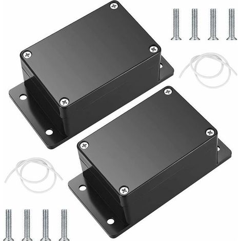 Boîte de dérivation étanche IP65 – 2 pièces 100 x 68 x 50 mm – ABS noir pour installations intérieures et extérieures – Protection optimale câbles (1/5)