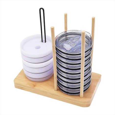 Organisateur de couvercles de tasses et de bouteilles ajustable, porte-couvercles pouvant contenir jusqu'à 20 couvercles (1/5)