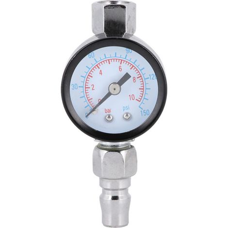 Aramox Mini Régulateur d'air Réglable pour Pistolet de Pulvérisation, avec Manomètre, Contrôle du Diaphragme, Peinture Automobile, Matériau en Alliage de Zinc approprié. (1/5)