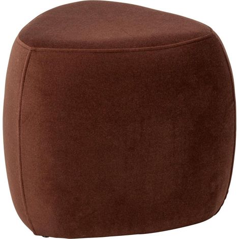 Pouf Triangle Design "Mich" 46cm Rouille (1/2)