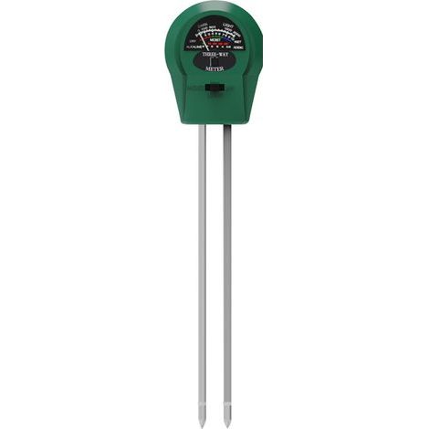 3-in-1 Bodentester für Gartenarbeit, Anpflanzung, Feuchtigkeits-, Licht- und pH-Wert-Tests, für Zimmerpflanzen, Gärten, Rasenflächen und landwirtschaftliche Betriebe. (1/5)