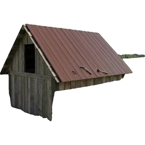 Panneaux de Toit, Acier Galvanisé Durable, Design Résistant aux Intempéries, Helles 100x45cm12pcs (1/2)