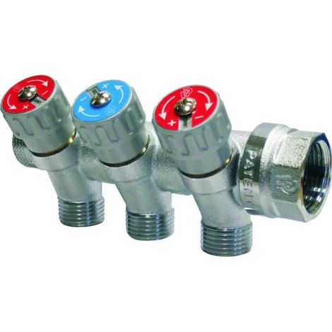 Collettore Per Sanitari Inclinato 3/4" 4 Vie Da 1/2"