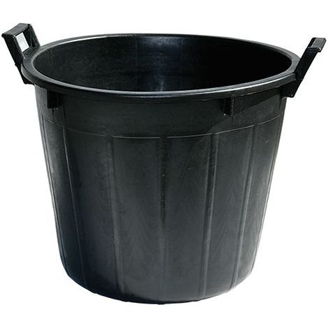MASTELLO LT 65 + MANICI NERO VASO SECCHIO EDILIZIA GIARDINO DF 612919