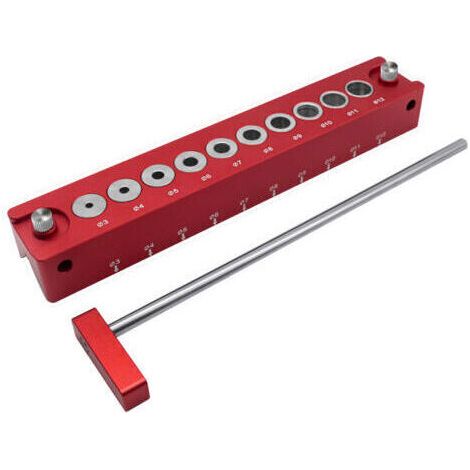 TONYSA Guide de perçage pour menuiserie, accessoires de bloc de perceuse 3/4/5/6/7/8/9/10/11/12 mm, gabarit de localisation professionnel, guide de perçage d'angle, pour percer et meuler le bois et le