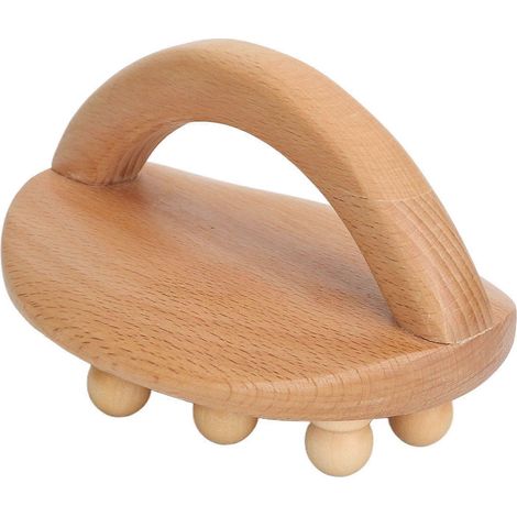 Massagebürste aus Holz, Muskelentspannung, Glättungsperlen, Meridian-Guasha-Massagegerät YMMR (1/5)