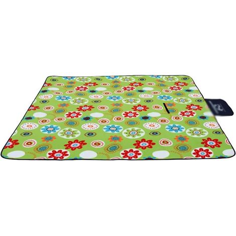 Tapis extérieur étanche Portable extérieur plage couverture tapis pique-nique Camping tapis tapis 2.01.5m tournesol 1 paquet vert