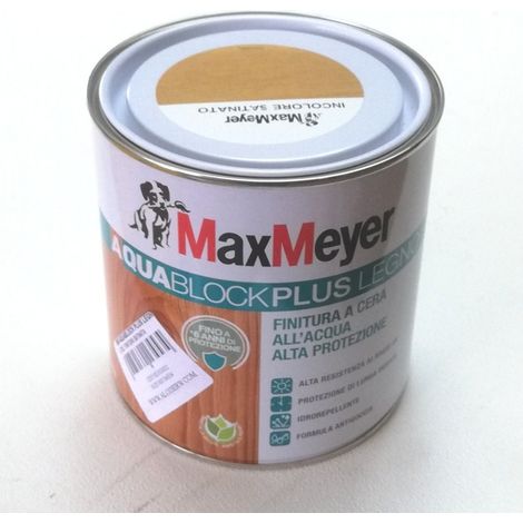 Max meyer aquablock plus legno 750ml finitura lucida a cera (1/2)