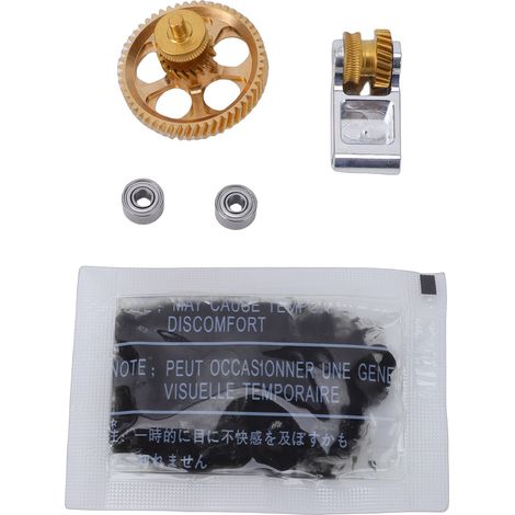 Ensemble d'engrenages d'extrudeuse adaptés au Bambu Lab X1C P1P P1S, pièces d'imprimante 3D, Kit en laiton et acier trempé avec revêtement DLC, or (1/5)