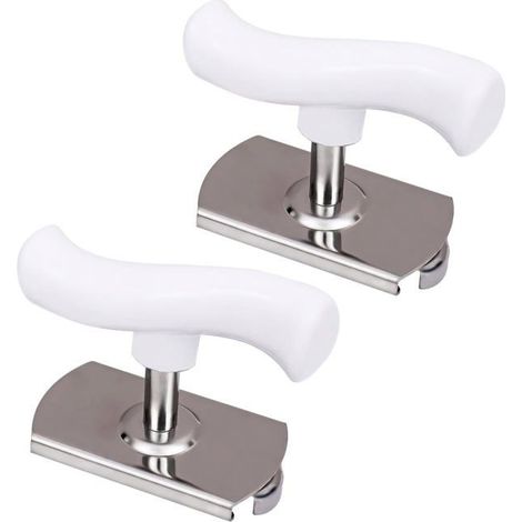 Lot de 2 ouvre-bocaux réglables inox – Pince universelle – Pour pots, bouteilles – Économise effort (1/5)
