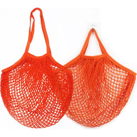 Sac filet en corde de coton pour courses, sac de rangement réutilisable pour fruits et légumes (1/3)