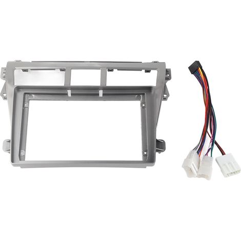 Kit de façade autoradio 2 Din 9 pouces avec câble d'alimentation compatible Toyota Vios 2007-2012 (1/5)