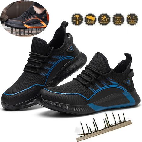Sicherheitsschuhe Herren Damen Leicht Arbeitsschuhe mit Stahlkappe Schutzschuhe rutschfest Sommer EU 36
