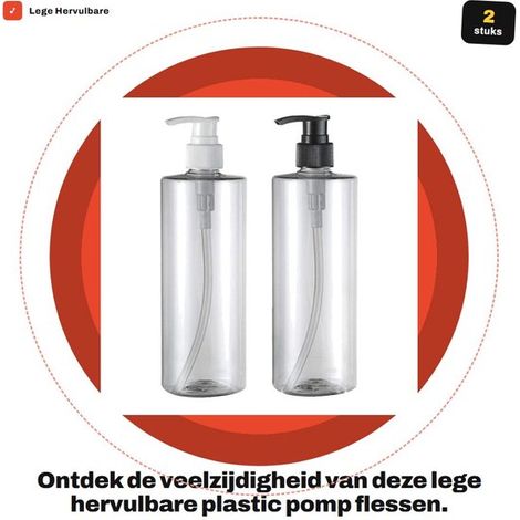 Dailygoody Flaconi con pompa in plastica vuoti e ricaricabili Utili per (1/5)