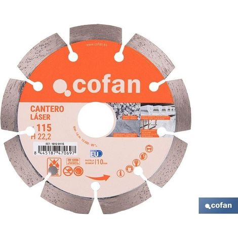 Disco diamante cantero 115mm para corte preciso (1/5)