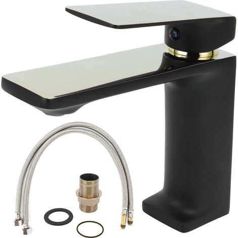 Mitigeur lavabo 1 trou robinet eau chaude froide pour salle de bain hôtel maison G9/16 (1/5)