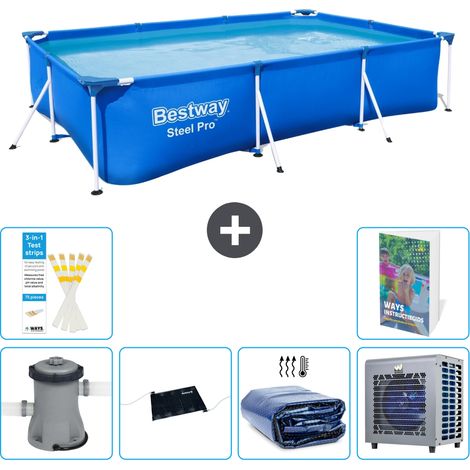 Bestway Piscina Bestway Steel Pro Rectangular - 300x201x66 cm - 7-piezas S216 (1/5)