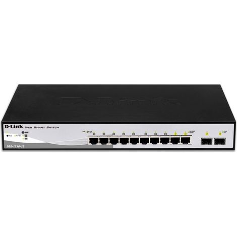 HUB Switch puertos 8 x 1000Base-T D-LINK DGS-1210-10/E 2 x SFP Ne