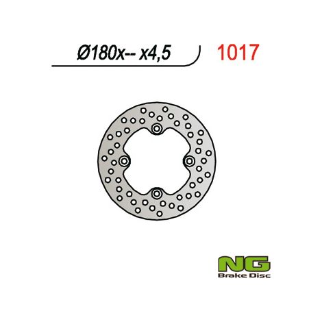Disco de freno trasero Can-Am Bombardier 330-800 03-07, 180 mm, acero