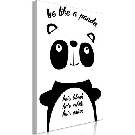 Quadro - Be Like a Panda (1 Part) Vertical - 80x120 (1/4)