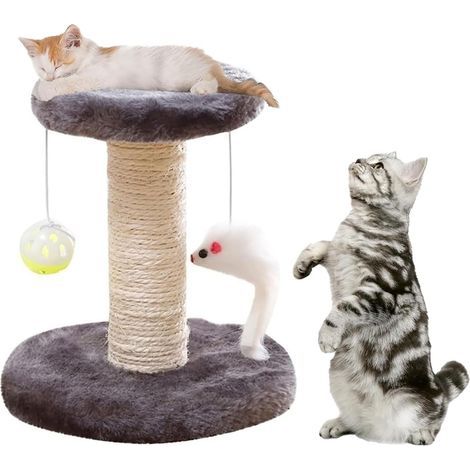 Árbol para gatos y rascador, árbol para gatos con plataforma de felpa, árbol para gatos, rascador para gatos (1/5)