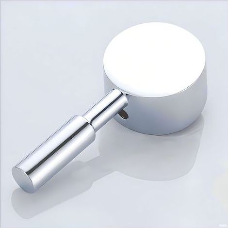 Robinet de salle de bain et de cuisine à poignée unique en alliage de zinc avec cartouche de valve de 50 mm, chromé (1/4)