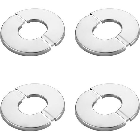 4pcs Stainless Steel Radiator Pipe Cover, Faucet Rosette, Shower Mixer Cover, Faucet Hole Cover, Faucet Cover, Faucet Rosette, Pipes (1/5)