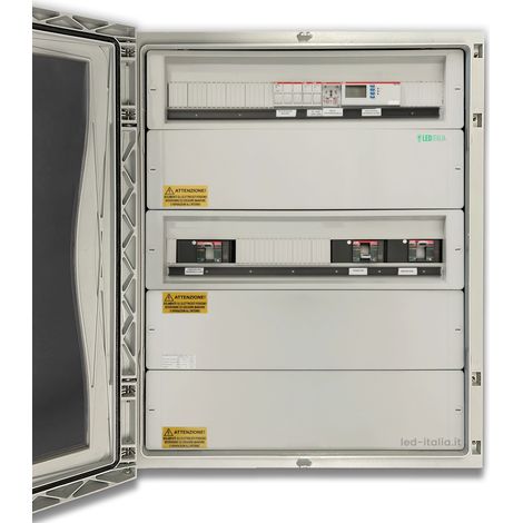 LED Italia AC Dreiphasen-Panel 2xWechselrichter 100kW 160A 400V IP66 140M SPI CEI 0-21