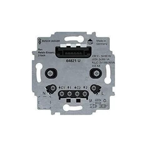 Busch-Jaeger Relais-Einsatz flex 64811 U nero