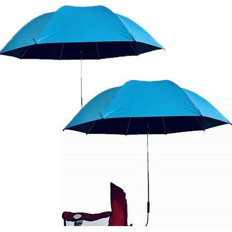 2er-Pack Strandsonnenschirme mit Universalklemme, 360° verstellbarer UPF 50+ Sonnenschirm, tragbarer Sonnenschirm für Strandstühle (Stuhl nicht im Lieferumfang enthalten) (1/5)