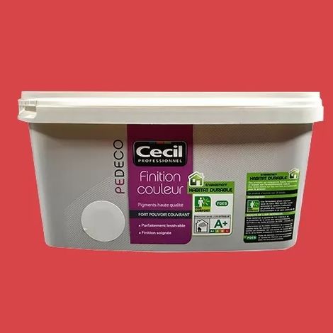 CECIL PE DECO Finition Couleur Piment Satin 2,5 L (1/2)