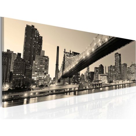 Tableau Imprimé "NYc Night Tales" 40 x 120 cm (1/2)