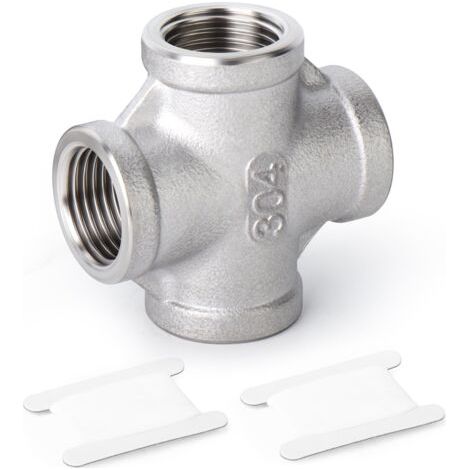 2 Pcs Coupleur en acier inoxydable 304 3/4\ (1/5)