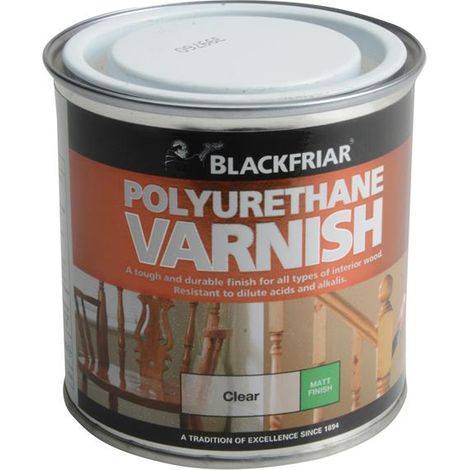 Blackfriar BF0230003F1 Polyurethane Varnish P101 Clear Matte Finish, 250ml