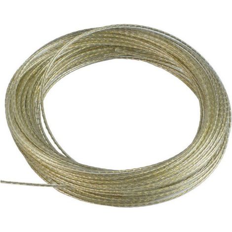 Corde À Linge - 50 M - 1,7 Mm - Acier Et Plastique - Résistante Aux Intempéries - Extérieur Jardin Balcon Camping - 1 Pièce
