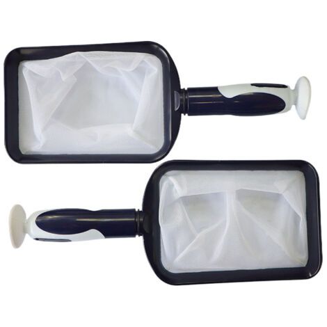 Écumeur d'huile portatif breveté à mailles fines pour le nettoyage des spas, jacuzzis, eaux froides et petites piscines - Léger et durable avec ventouse puissante - Nettoie le filtre (1/4)