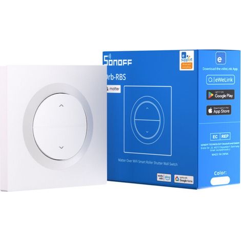 MINI-RBS-E Fusion Series Orb-RBS Matter Over Interrupteur mural intelligent pour volet roulant WiFi,Compatible avec le protocole Matter (1/5)