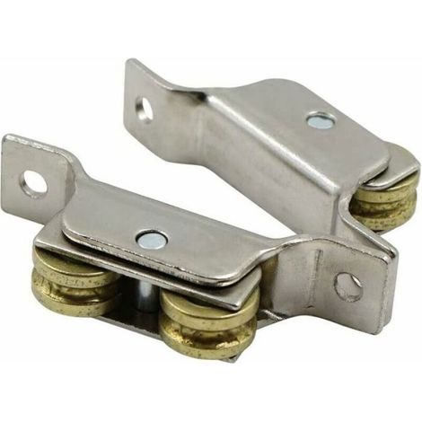 Roues Porte Coulissante - Roulettes En Fer Avec Rainure En U - Pour Portails Clôtures Et Portes Coulissantes - 2 Pièces (1/5)