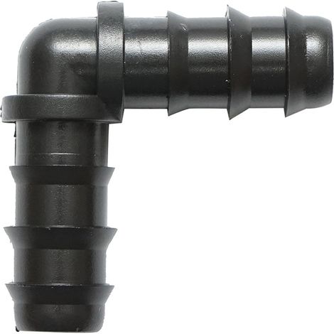 Gomito di collegamento per tubo e tubo di irrigazione D16x16 mm a 90 gradi (1/3)